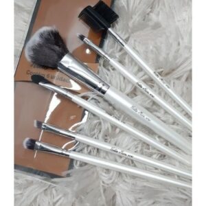 Kit 6 Brochas Hello Mini para Maquillaje Blanco KT67