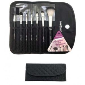 Kit 7 Brochas p/ Maquillaje Macrilan c/ Estuche KP1-3E