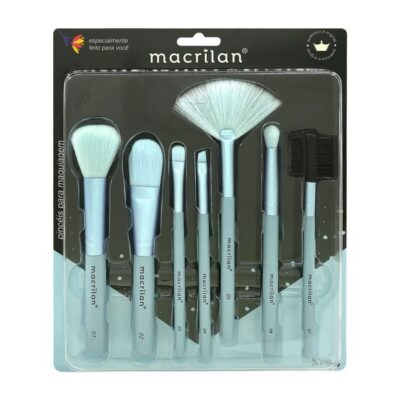 Kit de 7 Pinceles para Maquillaje Macrilan Azul KP9-4