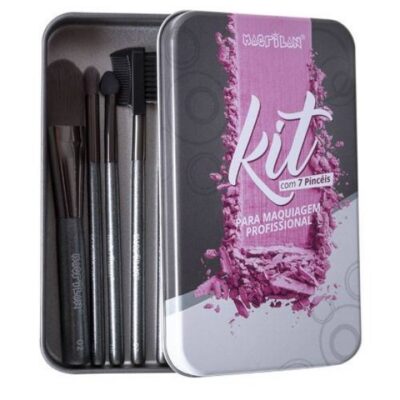 Kit Brochas Macrilan C/7 Piezas Estuche Lata