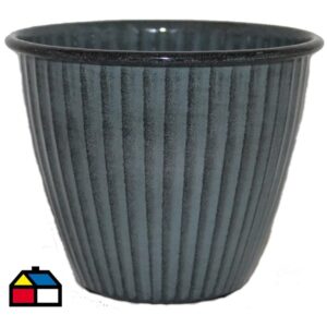 "Maceta Met Sheridan 25 Cm Gris"