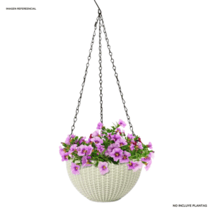 "Macetero colgante circular elegante aesthetic"