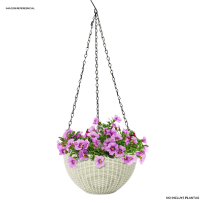 "Macetero colgante circular elegante aesthetic"