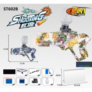 Pistola de Juguete Dino con Lacer y Bolitas de Hidrogel