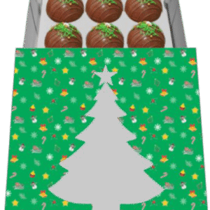 Caja con tapa diseño de arbol