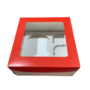 Caja mini torta + 5 CK - tapa con visor