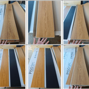 Piso SPC con click acacia silvestre 5.5mm 122x18cm caja 2.2m²