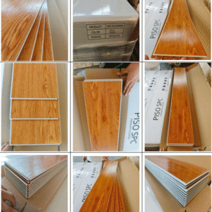 Piso SPC con click Cedro 5.5mm 122x18cm caja 2.2m²