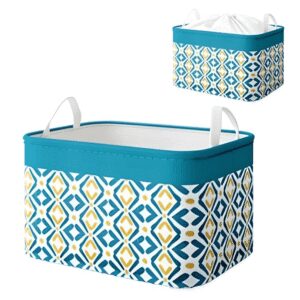 Bolsa Cesta de Almacenamiento Multiuso Organizador para Dormitorio Lavandería Turquesa