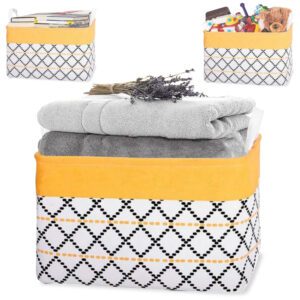 Cesta Organizador de Almacenamiento Plegable Dormitorio Lavandería Amarillo 181C