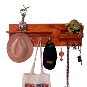 Perchero Empotrable Lauren de Madera Acabado Cedro