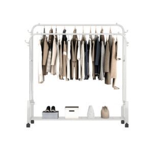 Perchero Organizador Doble Barra Blanco