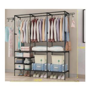 Ropero Perchero Organizador Armario Closet Armable 3 Cuerpos