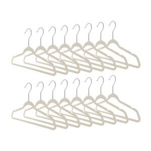 Set x 12 colgadores para niños Blanco