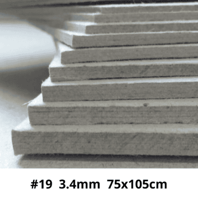 Plancha de cartón prensado gris 3.4mm 75×105 refilado