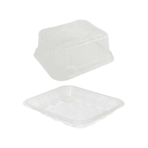Envase plastico tapa domo + bandeja pb1