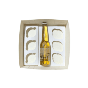 Cajas para botella + 6 cupcakes