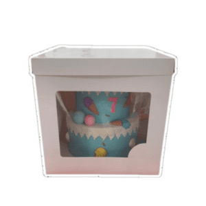 Cajas altas con visor plastico