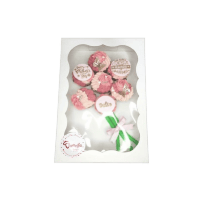 Cajas para cupcake en forma de ramo x7 unidades