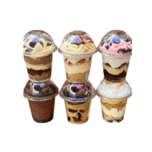 Vaso deplastico tapa domo