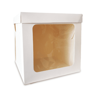CAJA DE TORTA ALTA (35X35X32.5CM) - BLANCO