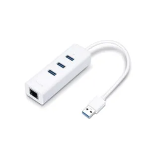 Adaptador Usb 3 Puertos Usb 3.0 Y Adaptador Ethernet Gigabit UE330