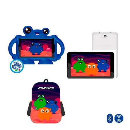 Advance Tablet TR7987 Mostrito+Mochila Android 3G 16GB 7pulg-Wifi-bluetooth Azul