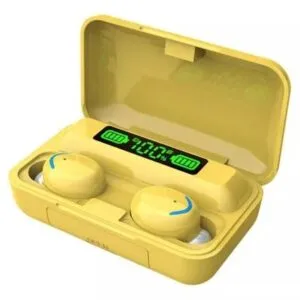 Audifonos in-ear inalambricos F9-5 Bluetooth - Amarillo