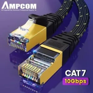 Cable Cat7 Flat Remallado 20 metros AMPCOM