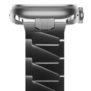 Correa Compatible con Apple Watch de Acero Inoxidable Small Square Color Negro