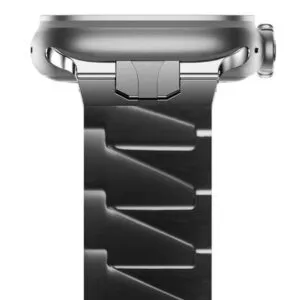 Correa Compatible con Apple Watch de Acero Inoxidable Small Square Color Negro