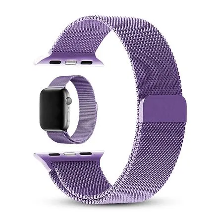 Correa Para Smartwatch Metálica Imantada Lila