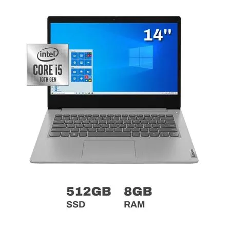 Laptop Lenovo IdeaPad 3i Intel Core i5 8GB RAM 512GB SSD 14