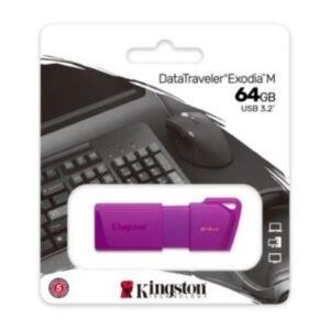 "MEMORIA USB 3.2 KINGSTON EXODIA M DE 64 GB MORADO"