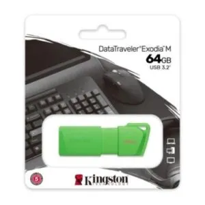 "MEMORIA USB 3.2 KINGSTON EXODIA M DE 64 GB VERDE"