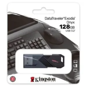 "MEMORIA USB KINGSTON EXODIA ONYX 128GB NEGRO"