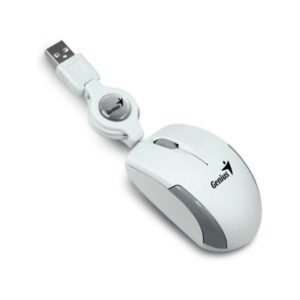 Mouse Genius Micro Traveler V2 USB Blanco Retractil