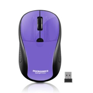 Mouse Inalámbrico 1600dpi Morado Micronics Benetton M705