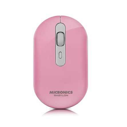 Mouse Inalámbrico Recargable Babylon Micronics Rosado