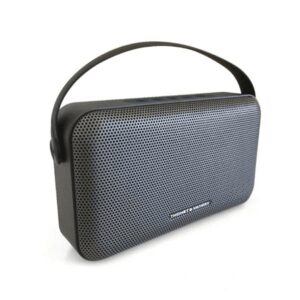 Parlante Portatil Tws Bluetooth Speaker Phone Bateria 30 Hs Color Gris