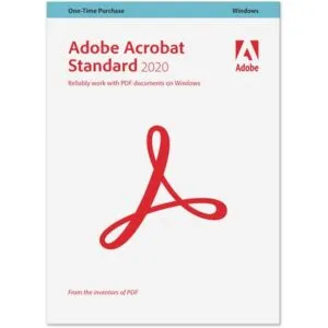 Software de Adobe: Adobe Acrobat Standard 2020 Windows Dvd