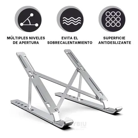 Soporte de Metal para Equipo Portatil Plegable