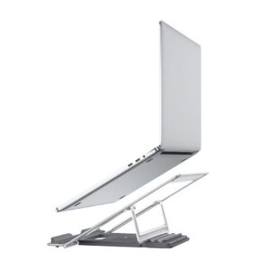 Soporte para Laptop y tablet Ajustable Hoco PH37 Plateado De Alta Calidad y Durabilidad