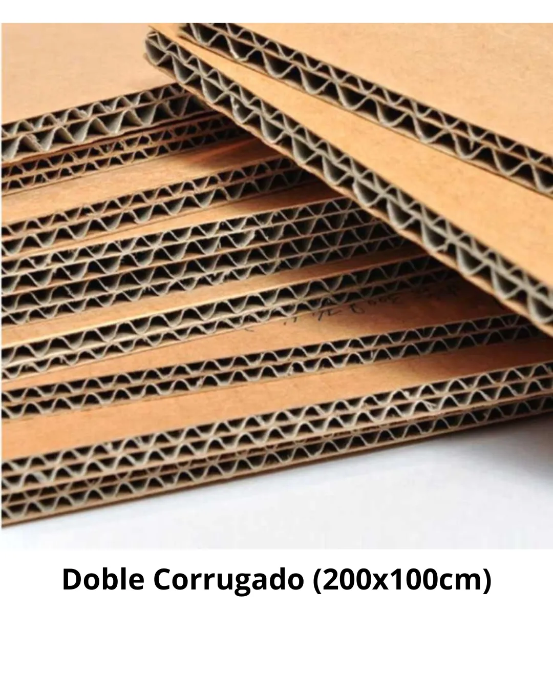 Plancha de Cartón Doble Corrugado (200 X 100 CM)