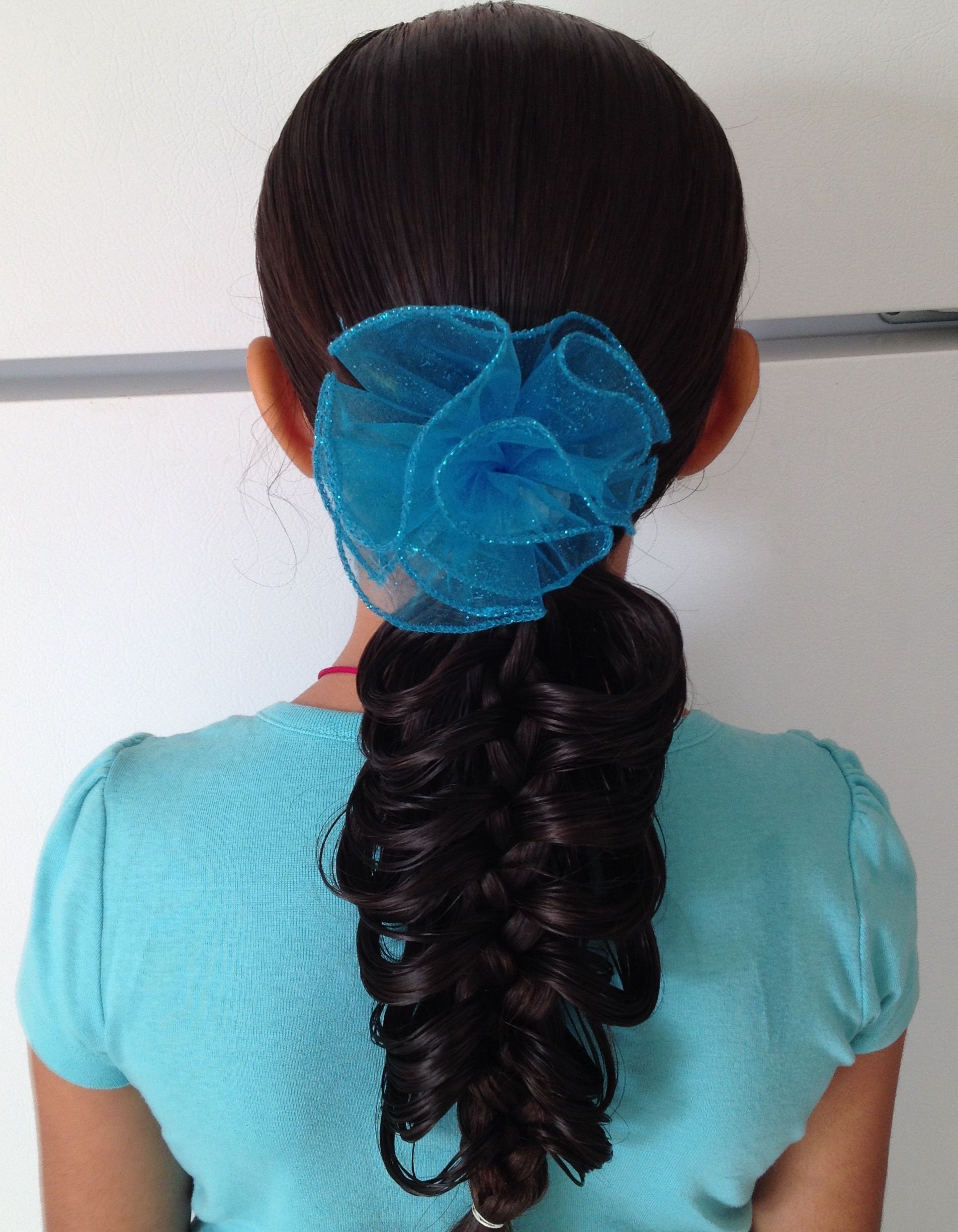 Moños coletas de fibra