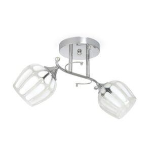 Adosable Azafran Cromo E27 2 luces