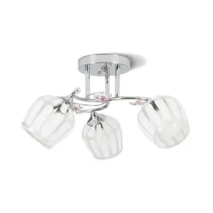 Adosable Azafran Cromo E27 3 luces
