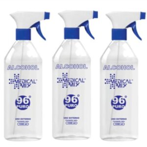 Alcohol Medical Mix de 1 Litro con Gatillo por 3 unidades
