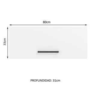 Armario Superior Madesa Agata 80 cm 1 puerta basculante