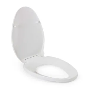 Asiento inodoro elongado plástico Pesado Blanco Fiori